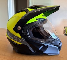 CASCO CROSSOVER UFO ARIES  GIALLO FLUO NUOVA OMOLOGAZIONE  22.06 TAGLIA XL 61-62