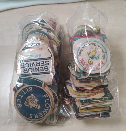 Vintage pub beer mats bar - pub,