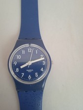 Swatch blu doppio giro
