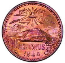 Messico - 1944-Mo 20 Centavos