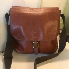 FOSSIL borsa uomo tracolla morbida pelle stile postina Mis M