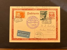 Agrome ALIANTE POSTA AEREA AUSTRIA 1933 PC VOLO Vienna Ungheria Italia Svizzera (6304