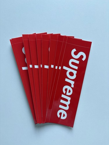 Supreme box logo sticker red - logo,
