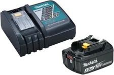 MAKITA KIT Batteria BL1830B 3Ah 18V Carica rapido DC18RC Originale 191A24-4