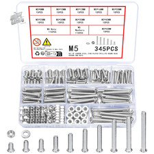 345 Piece M5 Screw Set Bolts