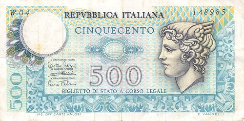 Italy 500 lire - lire, 1974