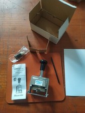 TIMBRO NUMERATORE AUTOMATICO MANUALE BIANCONE MOD 212(Tipo POSTE ITALIANE) NUOVO