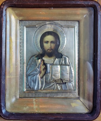 Antica icona del cristo - antica,