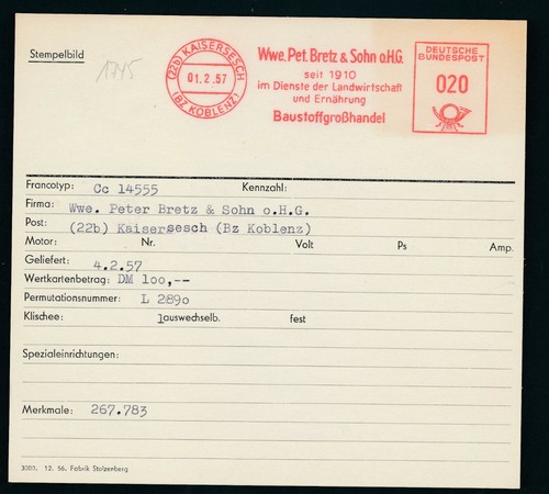 S1745 francotipo afs carta - afs,