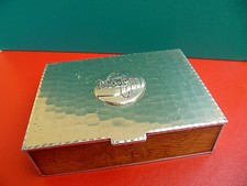 Piccolo cofanetto in metallo e legno - Anni '50