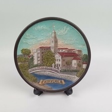 PIATTO TERRACOTTA SOUVENIR Crikvenica CROAZIA VINTAGE DA  APPENDERE PARETE MURO