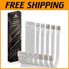 Kit cavi sleeved bianchi per