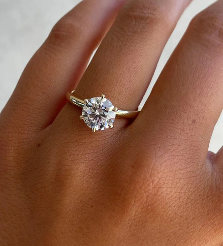 Anello donna solitario - , oro