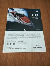 CRANCHI  E30 ENDURANCE ELEGANT SPEED BOAT AD PUBBLICITA