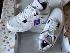 AIR JORDAN 4 Retro Metallic Purple Taglia 46 Scarpe Ginnastica Per Uomo
