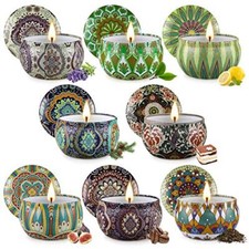 Candele Profumate, 440g Candele in Vasetto,Candela Profumata Con note (g7J)