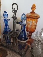 Oliera E Acetiera vetro Blu Argento Fine 700 Primi 800