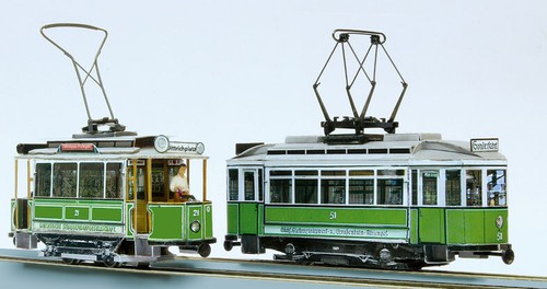 Tram h0m modello - modello, scatola