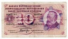 SVIZZERA -  BANCONOTA DA 10