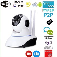 TELECAMERA INTERNA 1080P HD WIRELESS SD IP CAMERA MOTORIZZATA IR INFRAROSSI WIFI