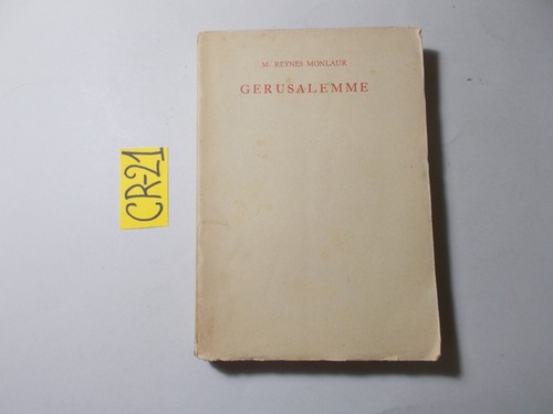 Libro gerusalemme reynes - gerusalemme, m.reynes