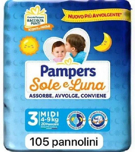 105 pannolini pampers sole - , e