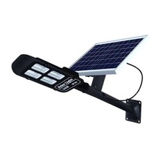 LAMPIONE STRADALE LED 50W PANNELLO SOLARE LUCE ESTERNO IP65 TELECOMANDO PALO