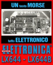 Nuova Elettronica Kit LX644 + LX644-B TASTO CW ELETTRONICO OM radioamatore MORSE