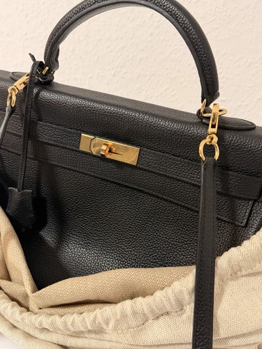 Hermès kelly togo nero - 35, ghw