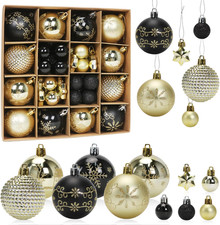 Palline Di Natale Nere E Oro