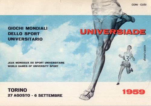 Cartolina universiade 1959 - -,