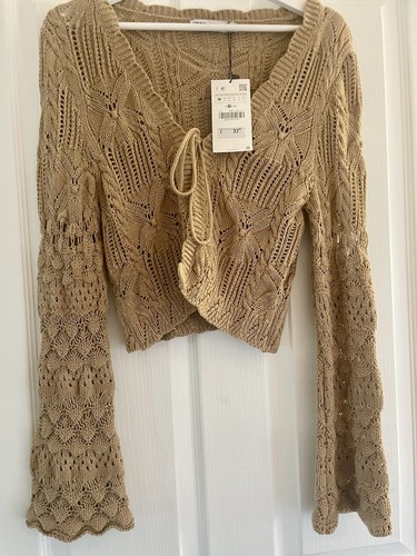 Cardigan zara marrone - cardigan, in