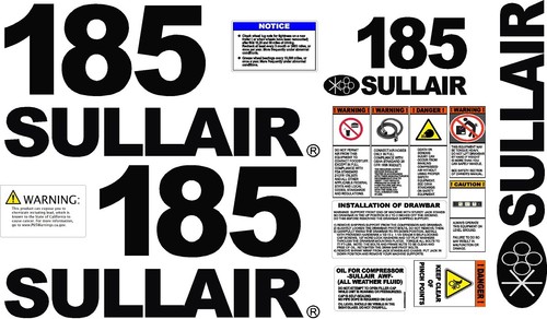 Kit decalcomanie sullair 185 - kit,