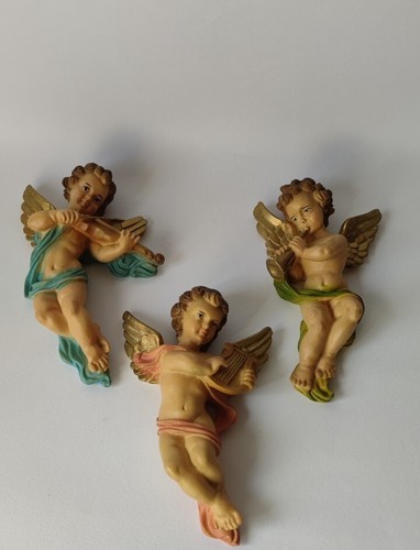 Lotto tre angioletti resina - tre,