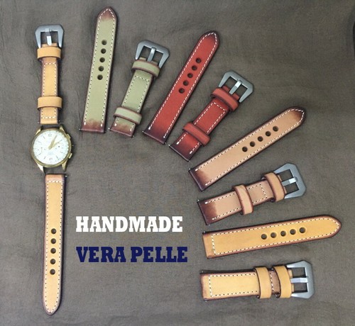 Cinturino vera pelle beige
