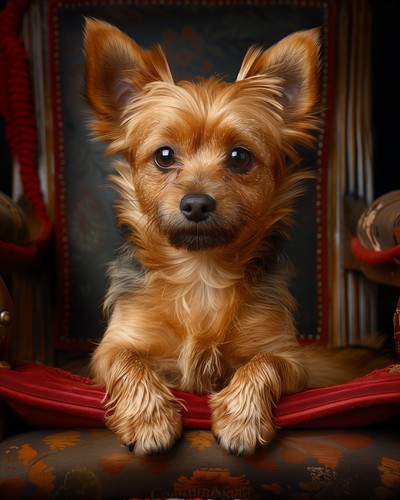 Piccolo cane marrone - , pelo