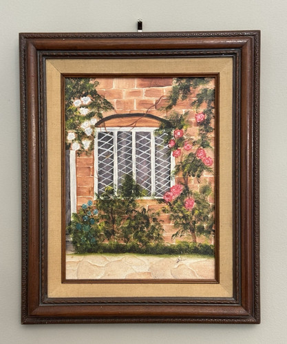 Quadro olio con cornice