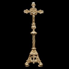 Crocifisso da altare in bronzo