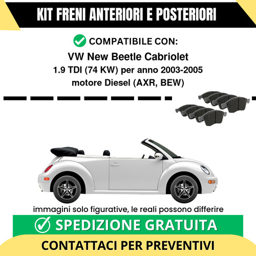 Pastiglie freno ant post - pastiglie, vw