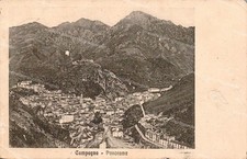 ce759 cartolina campagna panorama provincia di salerno