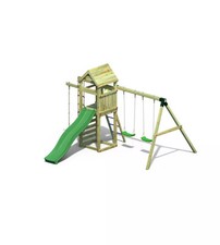 GIOCO PER BAMBINI DA ESTERNO IN LEGNO FUNGOO "GAIA" CON TORRETTA CON SCIVOLO,...