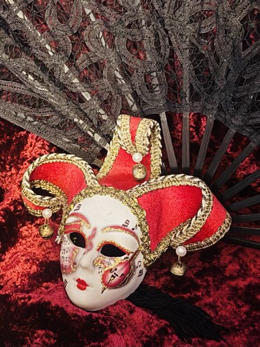 Maschera bambole ceramica - maschera, in