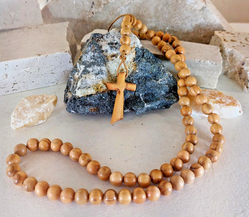 Croce collana ciondolo - collana, ulivo
