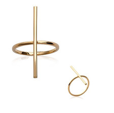 Anello Forma Croce Placcato