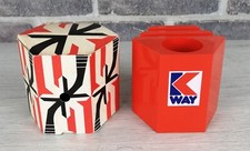 K-WAY PORTA OGGETTI - VINTAGE - ANNI 70 - 10X9X8 CM - NUOVO CON SCATOLA!