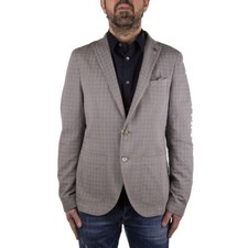 Manuel Ritz Giacca in Cotone Maculato Uomo Grigio | -33 % OCCASIONE |