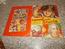 ALBUM I GRANDI DELLA STORIA ED.DELL'ARTE ANNI 60 COMPLETO BN/OTTIMO TIPO PANINI 