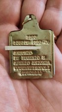 Originale Piastrina Militare Soldato 1898 REI Costantinopoli Savoia !WW Alpini