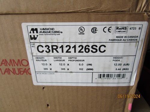 Hammond c3r12126sc scatola - hammond,