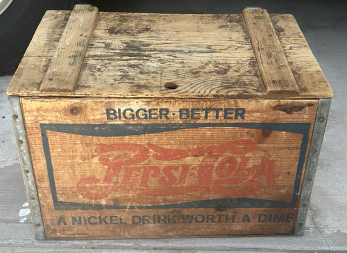 Vintage pepsi cola wooden - vintage,